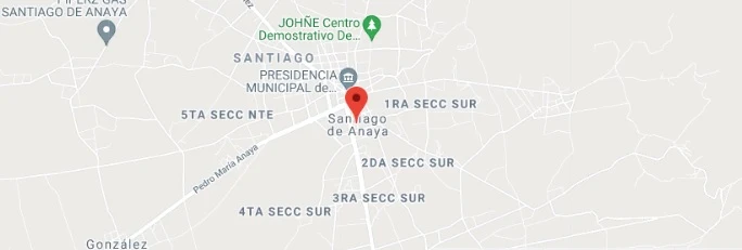 Mapa de calles Santiago de Anaya, Hidalgo