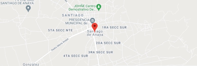 Mapa de calles Santiago de Anaya, Hidalgo