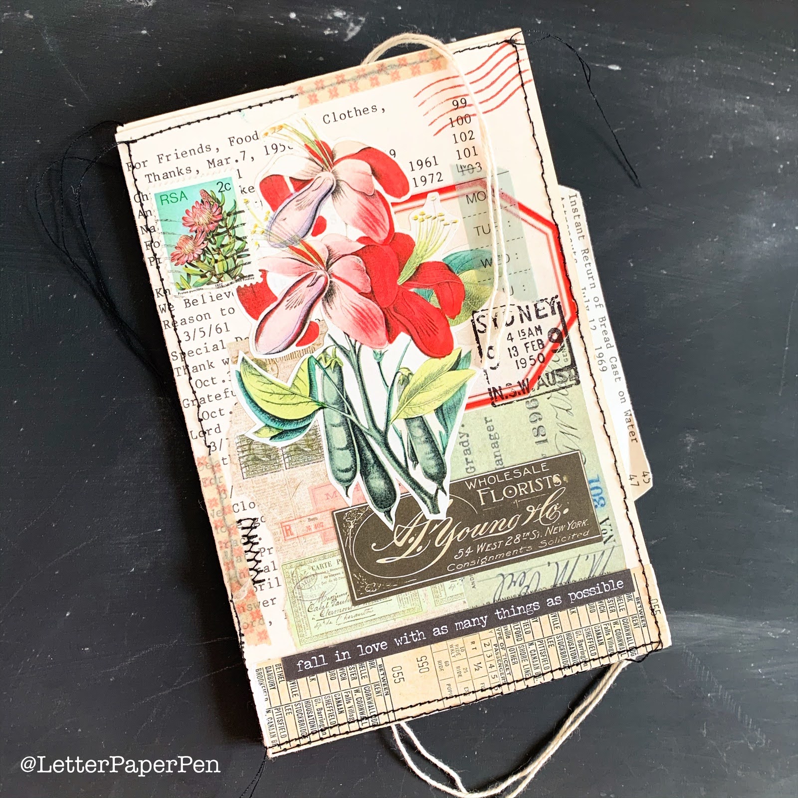 SewPaperPaint Ephemera Folios from File Folders Tutorial