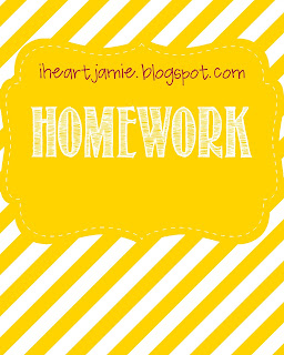 iHeart: Printable: Binder Series: Homework