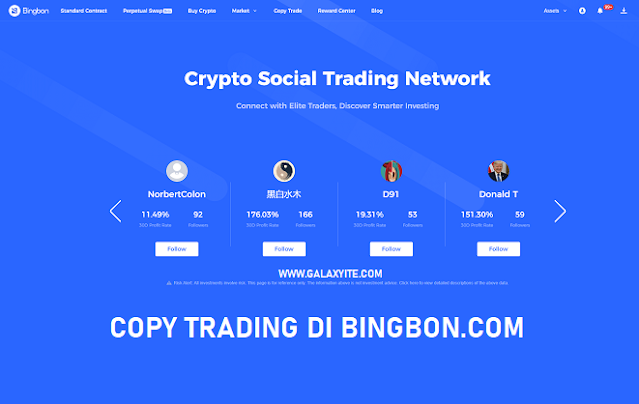 Review Menggunakan Bingbon Copy Trade Crypto | Apakah Profitable?