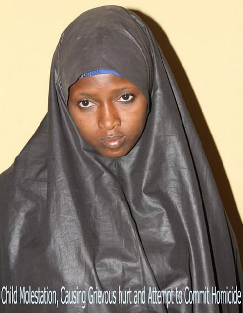 Woman arrested for beating her 8-year-old stepdaughter with electric wire in Bauchi, sets her private part on fire