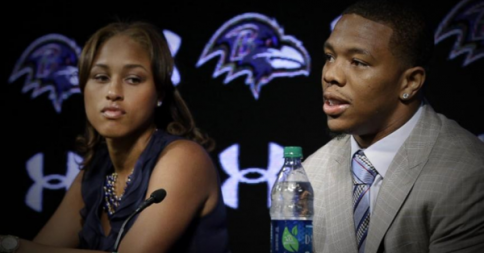  Ray Rice, Running Back with the Baltimore Ravens, and his wife, Janay Rice