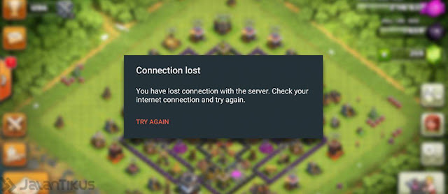 solusi connection lost saat main coc