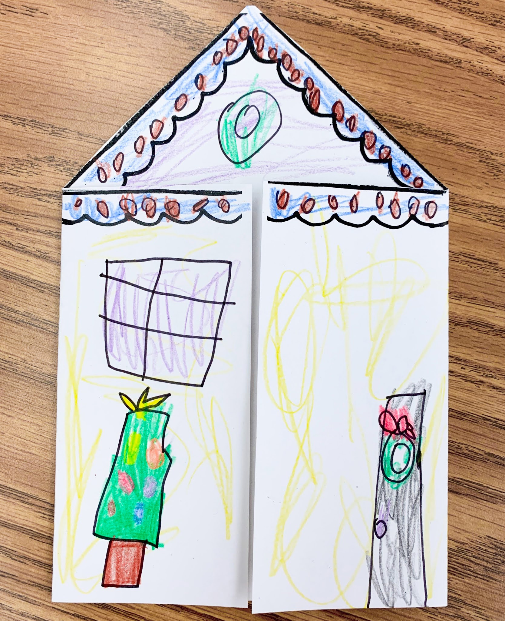 A Gingerbread House Card, A Paper Plate Angel, and The Gingerbread Man Play!