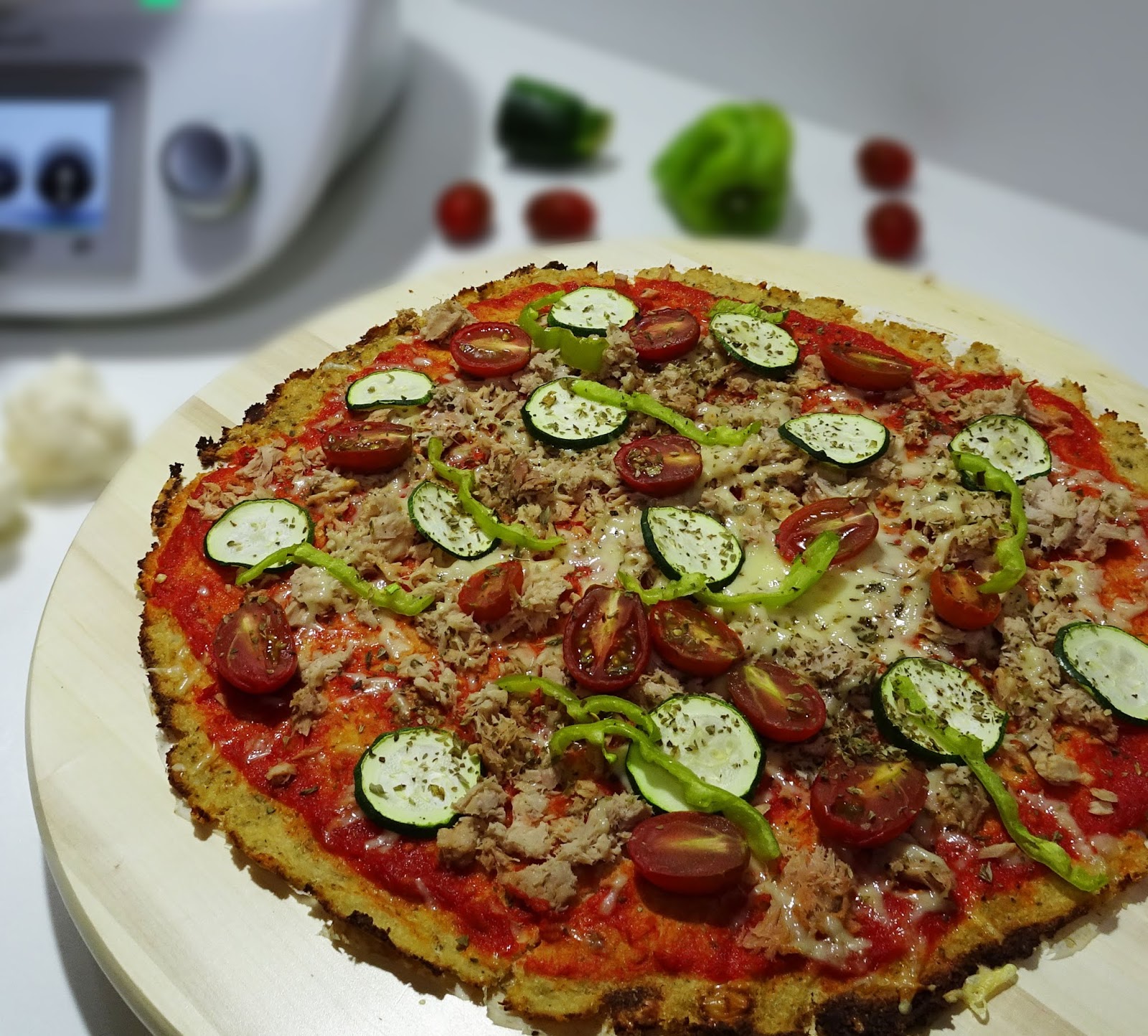 Pizza de Coliflor Cocinillas TM5. Recetas Thermomix. Pizza de Coliflor Cocinillas TM5. Recetas Thermomix.