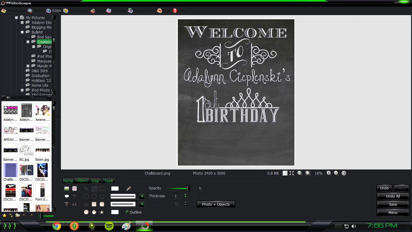 Blogging Momma Barbie Printable Chalkboard Sign Tutorial