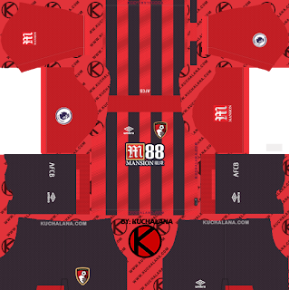 A.F.C. Bournemouth 2019/2020 Kit - Dream League Soccer Kits