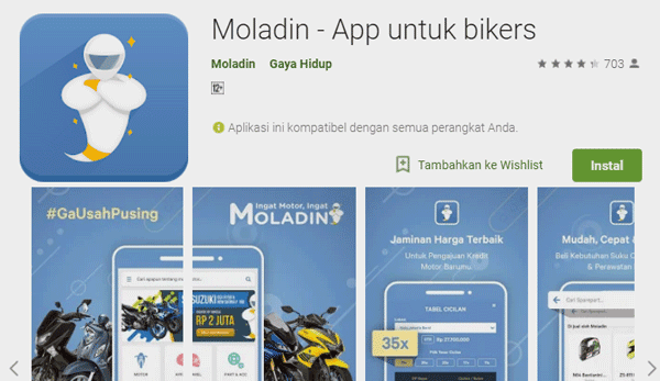 5 Aplikasi Kredit Motor Baru dan Bekas Tanpa DP MeAplikasi