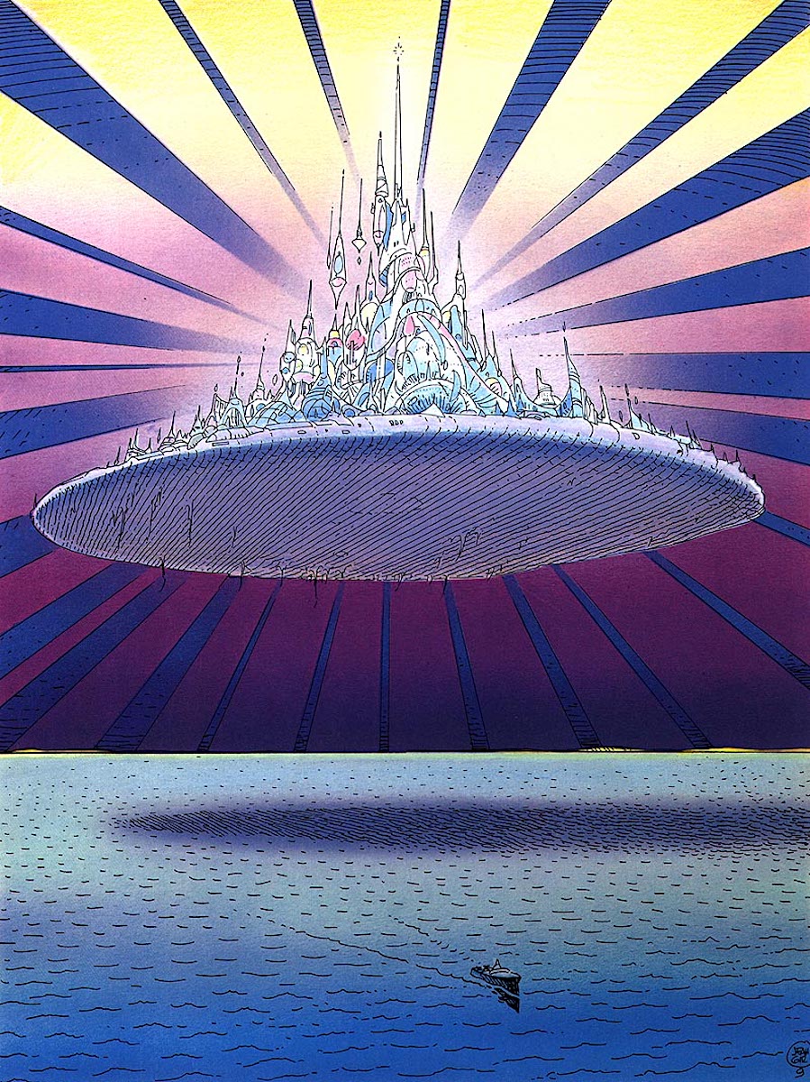 Moebius Moebius floating island