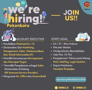Loker BUMN Simbika.id Pekanbaru 24 Agustus 2021