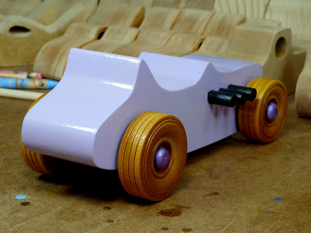 Handmade Wooden Toy Car Hot Rod Ford 27 T-Bucket