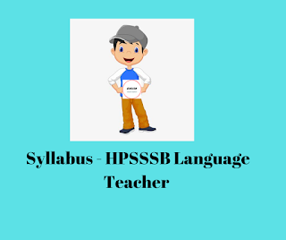 Syllabus - HPSSSB Language Teacher 