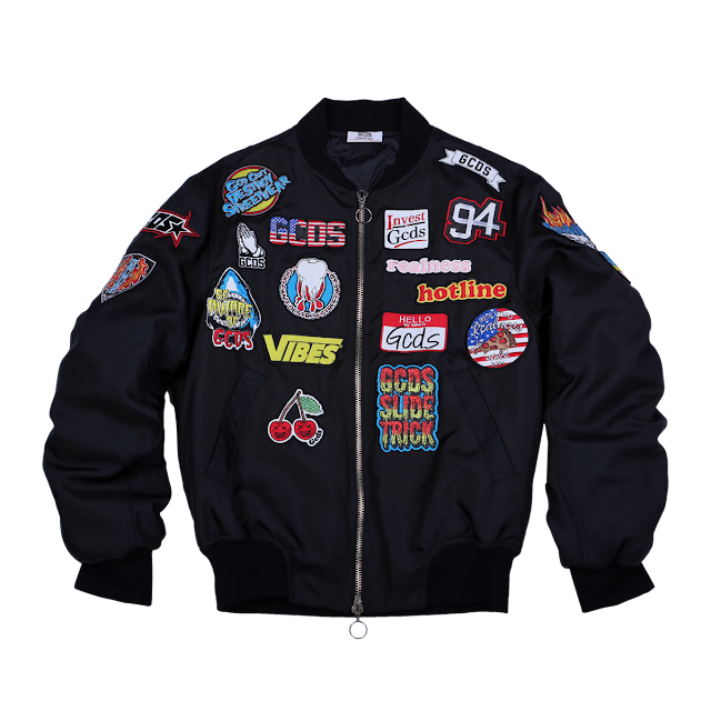 GCDS Patches Bomber Jacket Lauren_Edit
