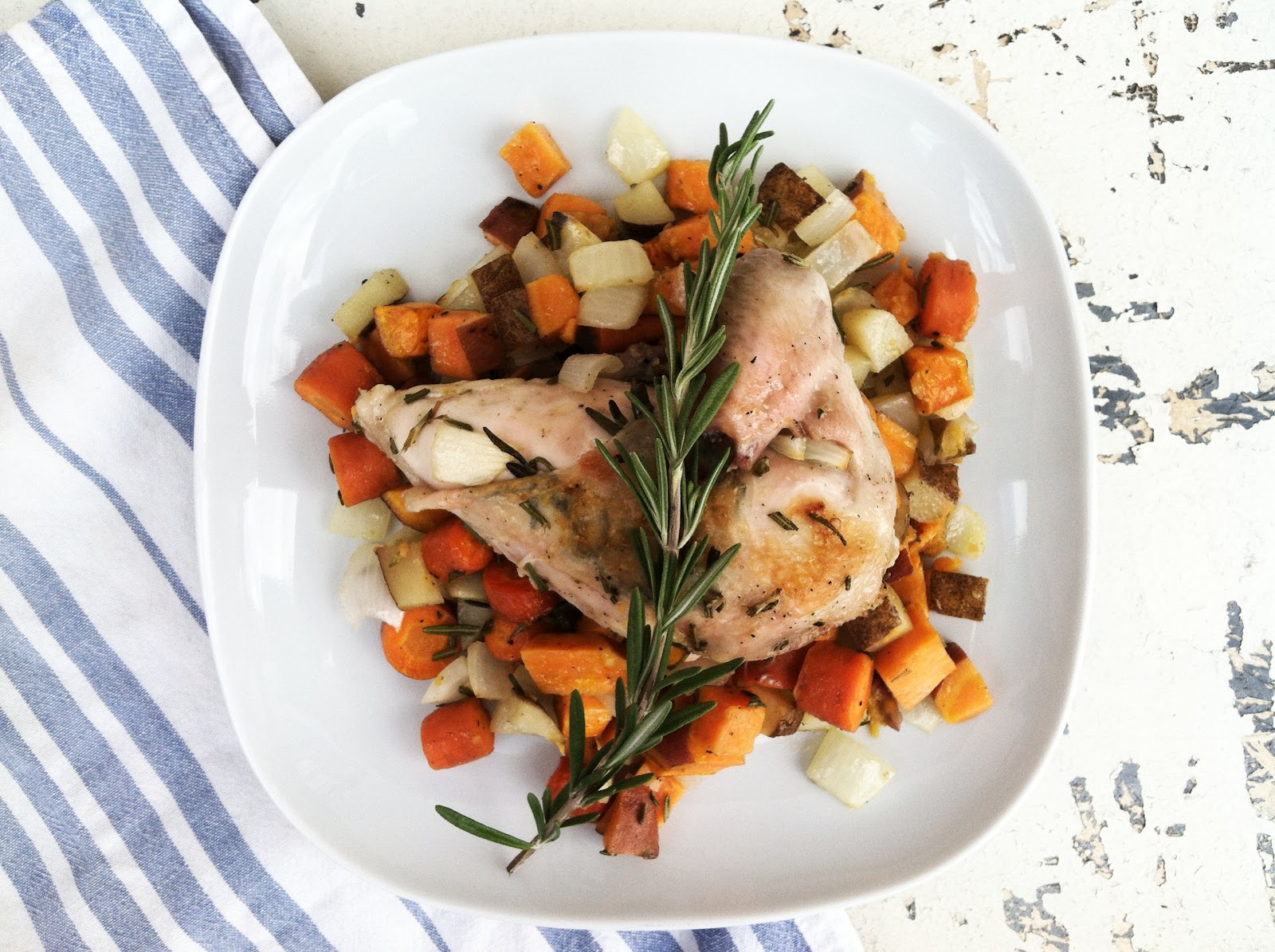 Brooklyn Salt Roasted Rosemary Chicken and Root Vegetables