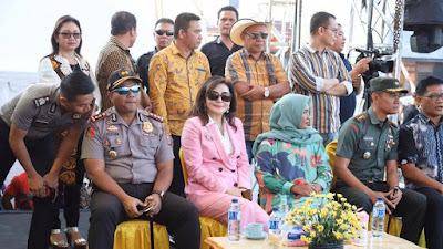 Polres Minsel Serukan Indonesia Damai Tolak Radikalisme di MPF 2019