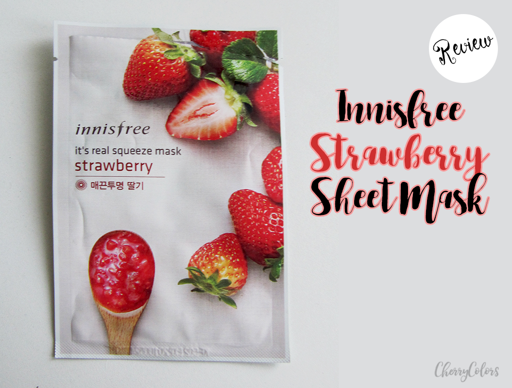 Innisfree IT'S REAL SQUEEZE MASK Strawberry Review