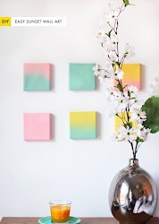 wall diy sunset canvas decor ombre easy sun project kipi creativity boost