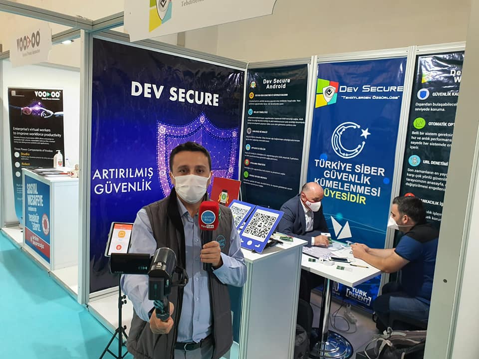 Yerli Antivirüs programı Dev Secure Verimlilik ve Teknoloji fuarında, isacotur avm