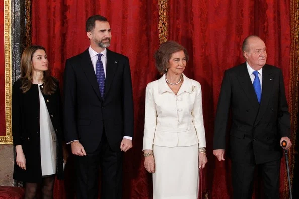 King Juan Carlos, Queen Sofia, Crown Prince Felipe and Crown Princess Letizia of Spain