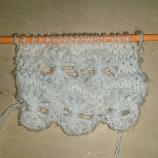 knit flower stitch, ニットフラワーの編み方, 棒針編織小花樣