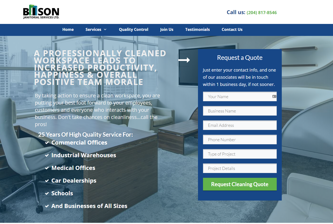 Bison Janitorial Services Winnipeg & Commercial Cleaning in Winnipeg