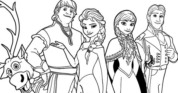 gambar Elsa dan Anna hitam putih