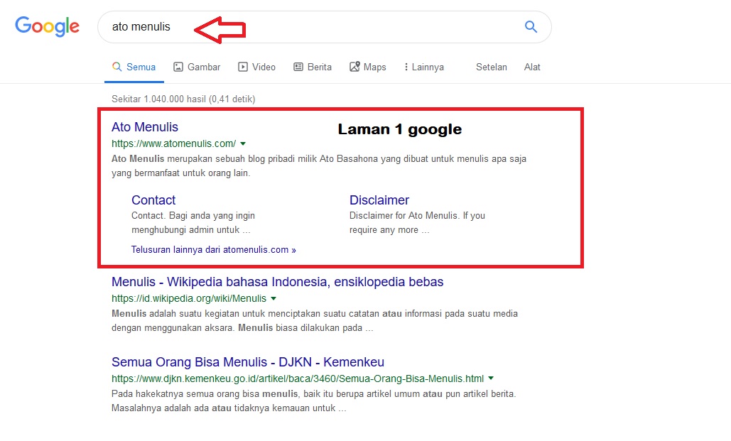 6 Cara Ampuh Agar Blog Muncul Di Halaman Satu Google Saat Dicari Orang Lain Ato Menulis