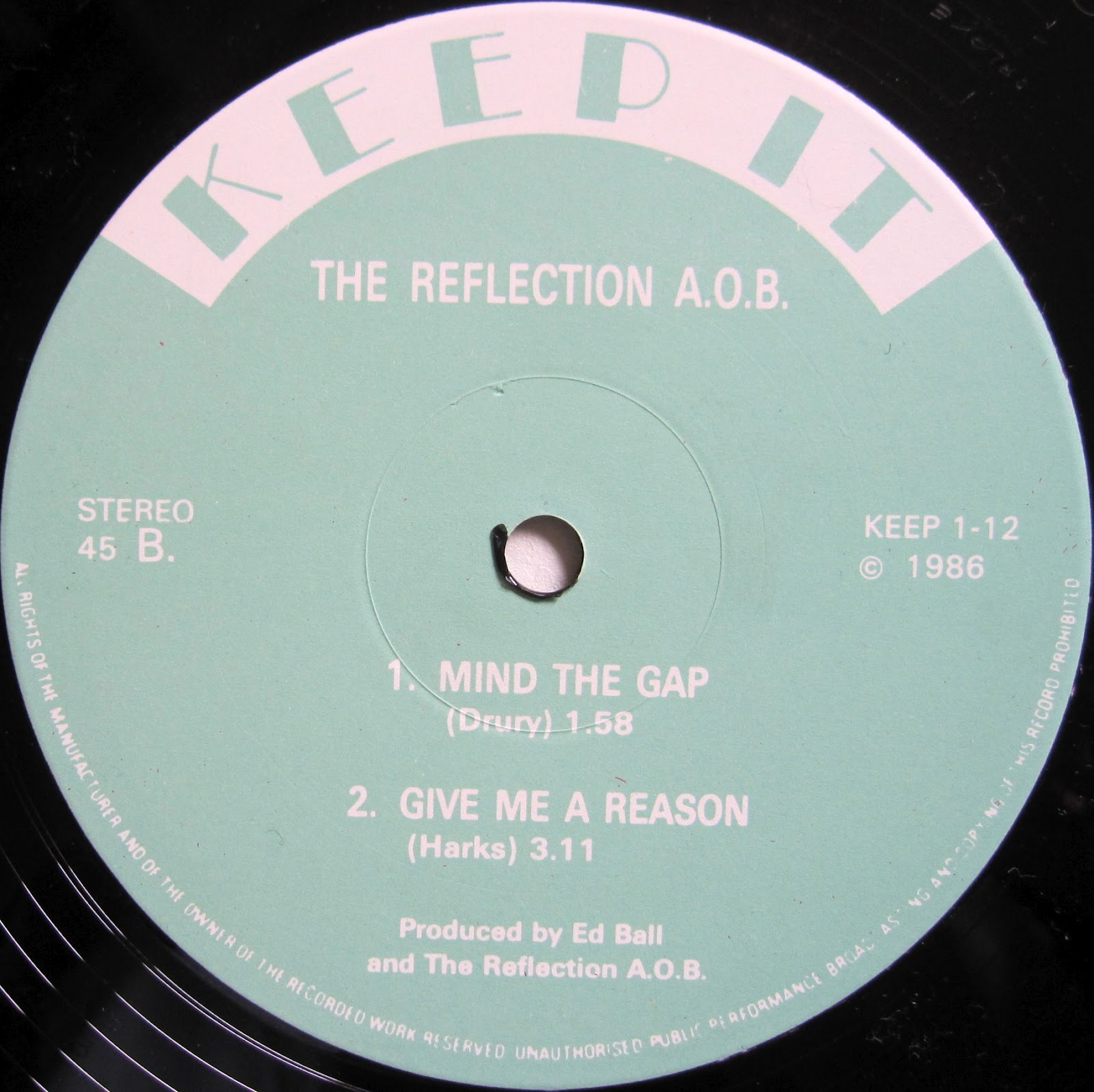 From A Northern Place The Reflection A.O.B. Only In My Dreams (12")