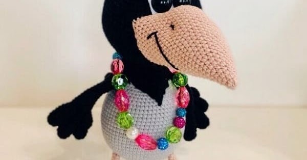 1000 схем амигуруми на русском: Вязаная ворона Алёна