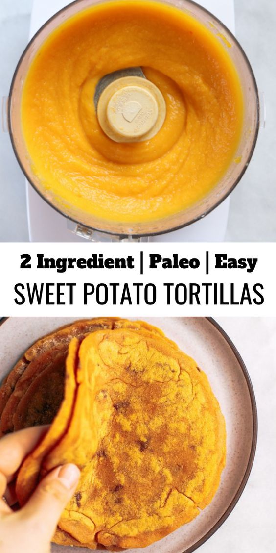 Two Ingredient Sweet Potato Tortillas