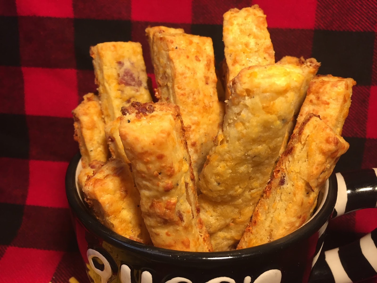 Bacon and Cheddar Cheese Straws