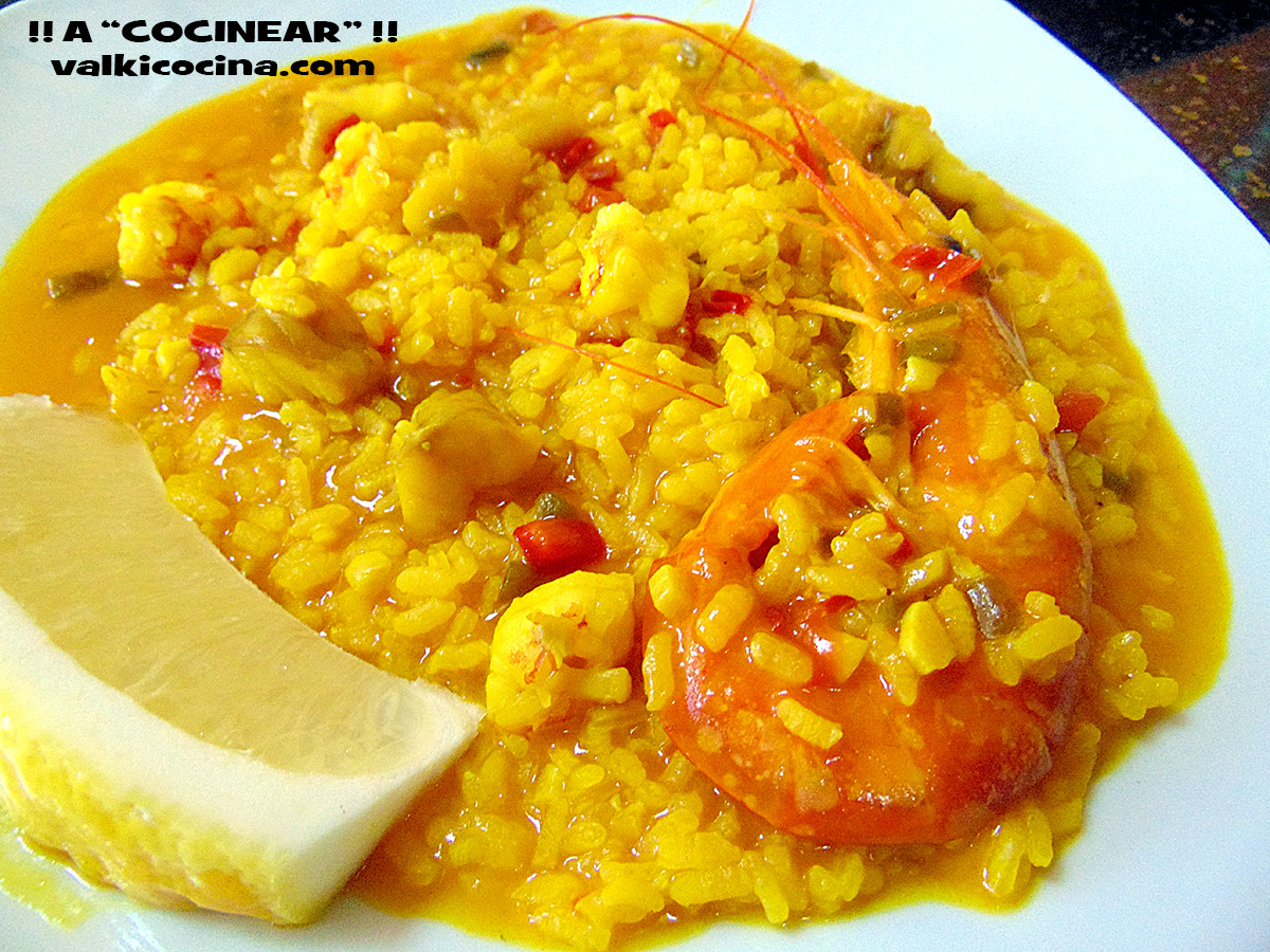 Arroz Con Rape Y Gambones Fácil ( Olla Rápida )