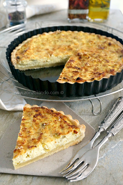 Tarta sarata cu praz si ricotta Tarta sarata cu praz si ricotta