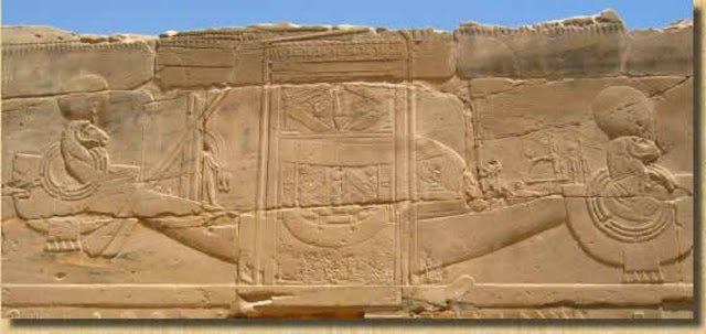 Барка и Ковчег Амона из храма в Карнаке