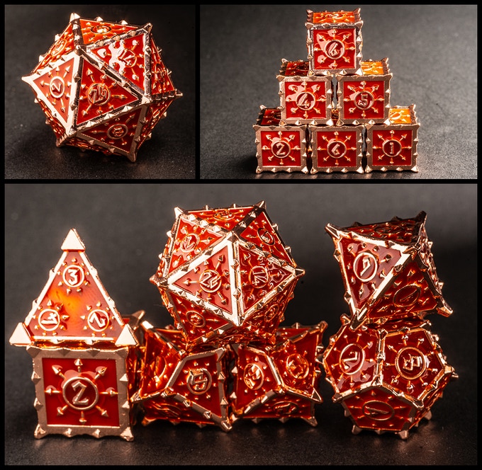 Tabletop Fix Epic Dice Designs Heavy Metal Dice Collection Kickstarter