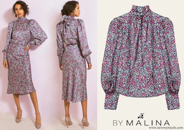 Princess Sofia wore By Malina Penny blouse and skirt wild-blossom
