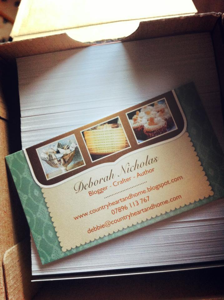 countryheartandhome: Vistaprint Business Cards! Blogger Style!