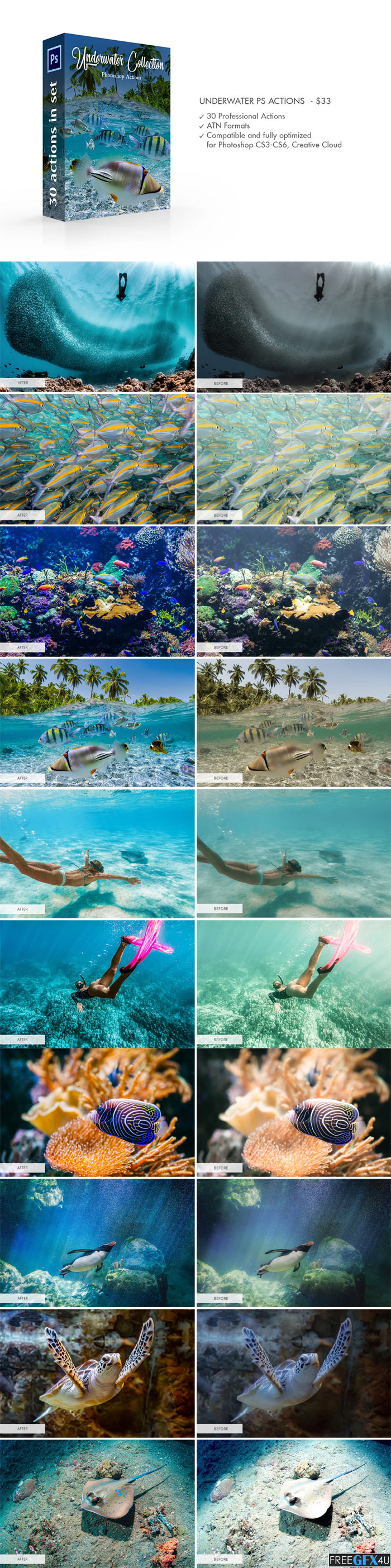 Underwater Photoshop Actions