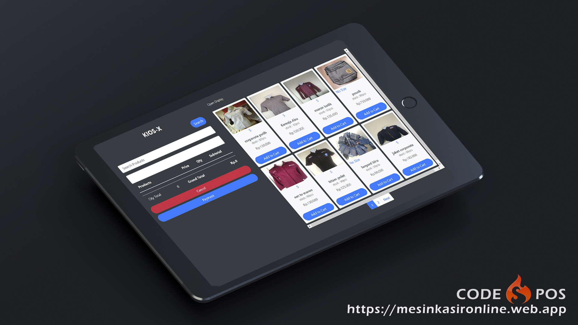 mesin kasir online web app