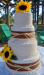 sunflower cake burlap lace cakes weddings rustic sunflowers country cupcakes decorating unknown posted