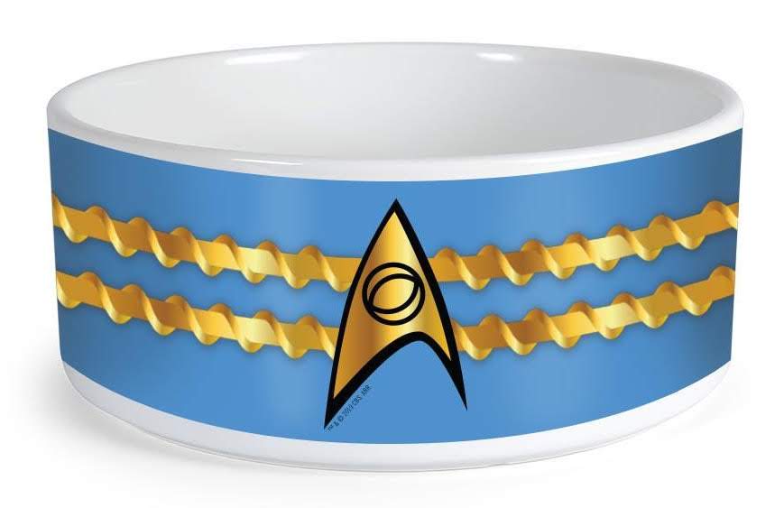 Star Trek The Original Series Blue Uniform Dog Bowl
