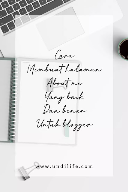 Cara buat halaman about me di blog