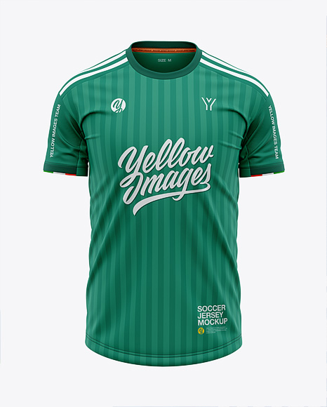 Download Free Men S Crew Neck Soccer Jersey Mockup Front View Football Jersey Soccer T Shirt PSD Mockup Template