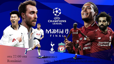 Finala UEFA Champions League - Liverpool-Tottenham live online în direct la Digi Sport 1