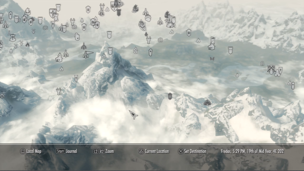 Белый берег скайрим карта