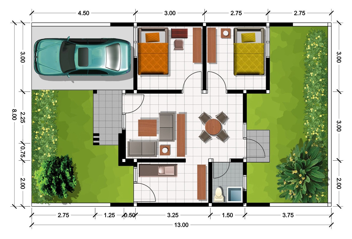 33 Desain Rumah Minimalis Type 36 Terbaru Yang Modern Dan Simpel