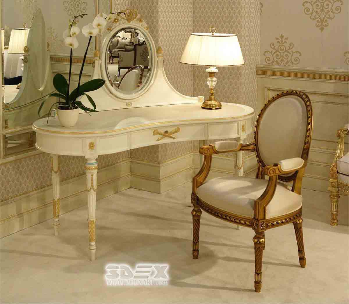 Latest corner dressing table designs for small bedroom ...