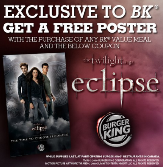 Toy Alert Burger King Twilight Saga Eclipse Toys 2010