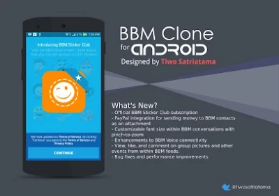 Download BBM Clone APK Paling Baru Support Like DP, PM dan Notification